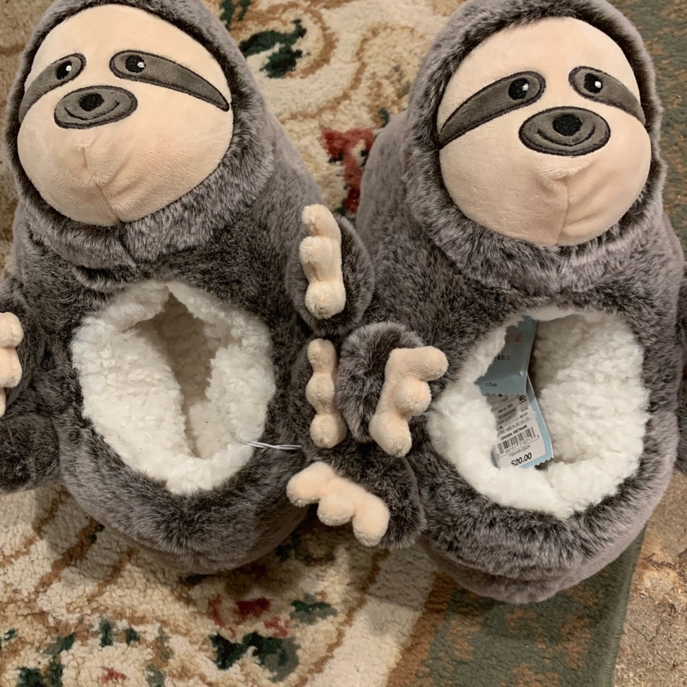 Buy 1 get one 50% off kids shoes
Cat & Jack Gray Sloth Kids Slippers